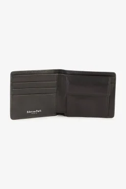Portefeuille Forme Italien En Cuir Noir