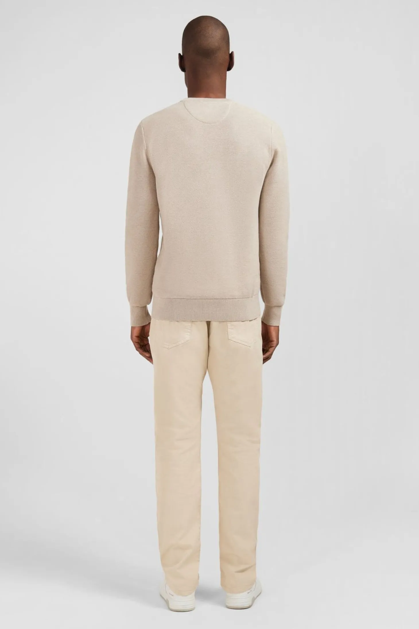 Pull Beige En Maille Fantaisie