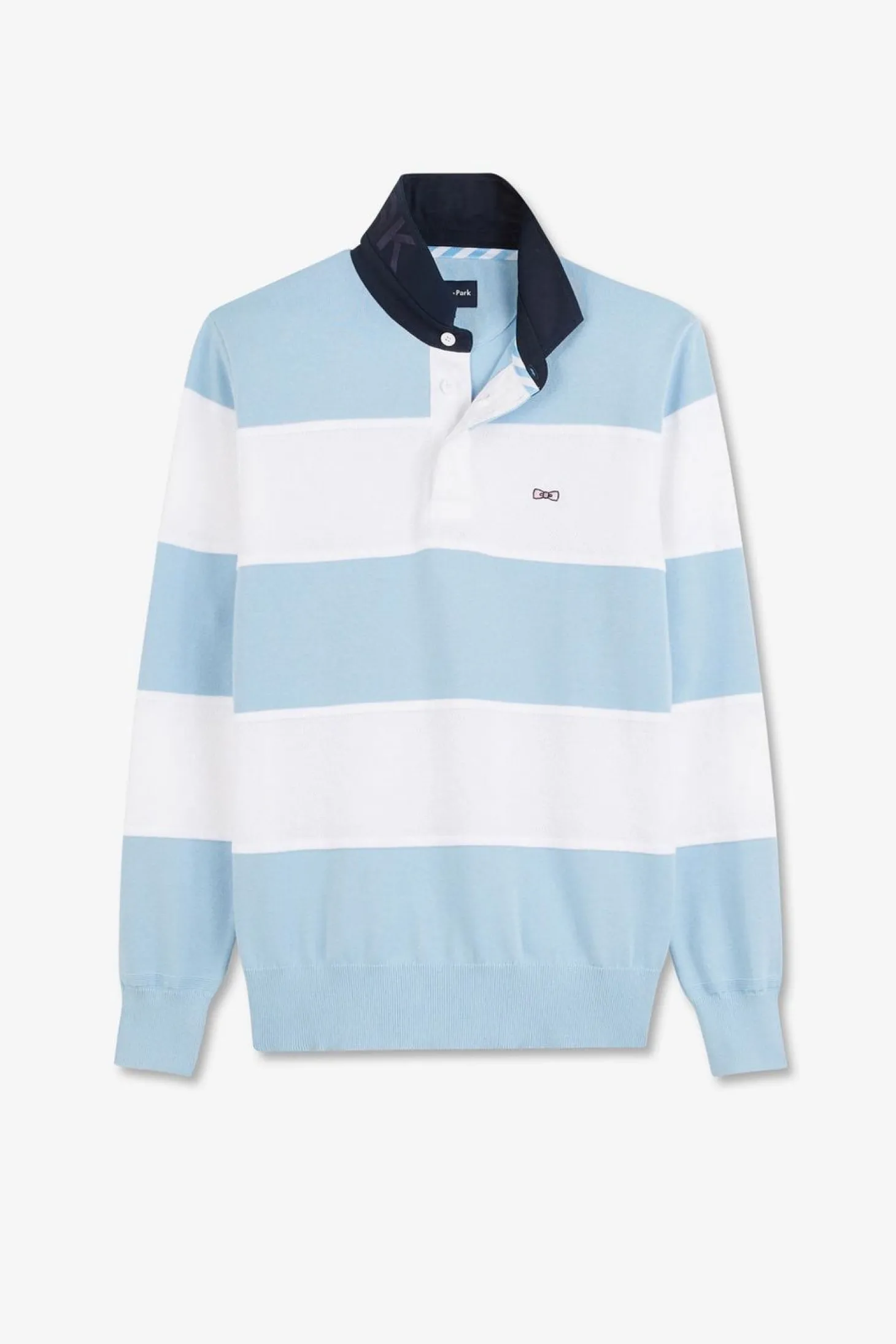 Pull Bleu A Rayures Jeu De Maille