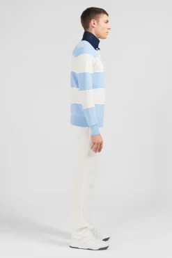 Pull Bleu A Rayures Jeu De Maille