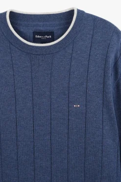 Pull Bleu Maille Fantaisie