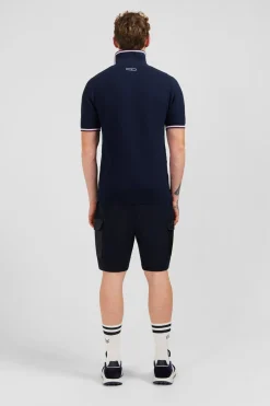 Pull Bleu Marine A Manches Courtes