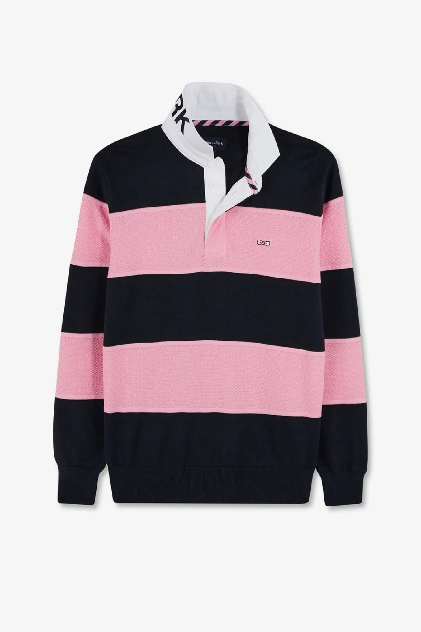 Pull Bleu Marine A Rayures Jeu De Maille