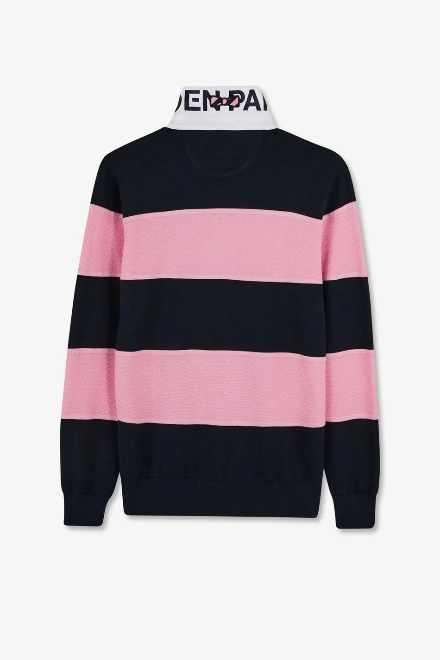 Pull Bleu Marine A Rayures Jeu De Maille