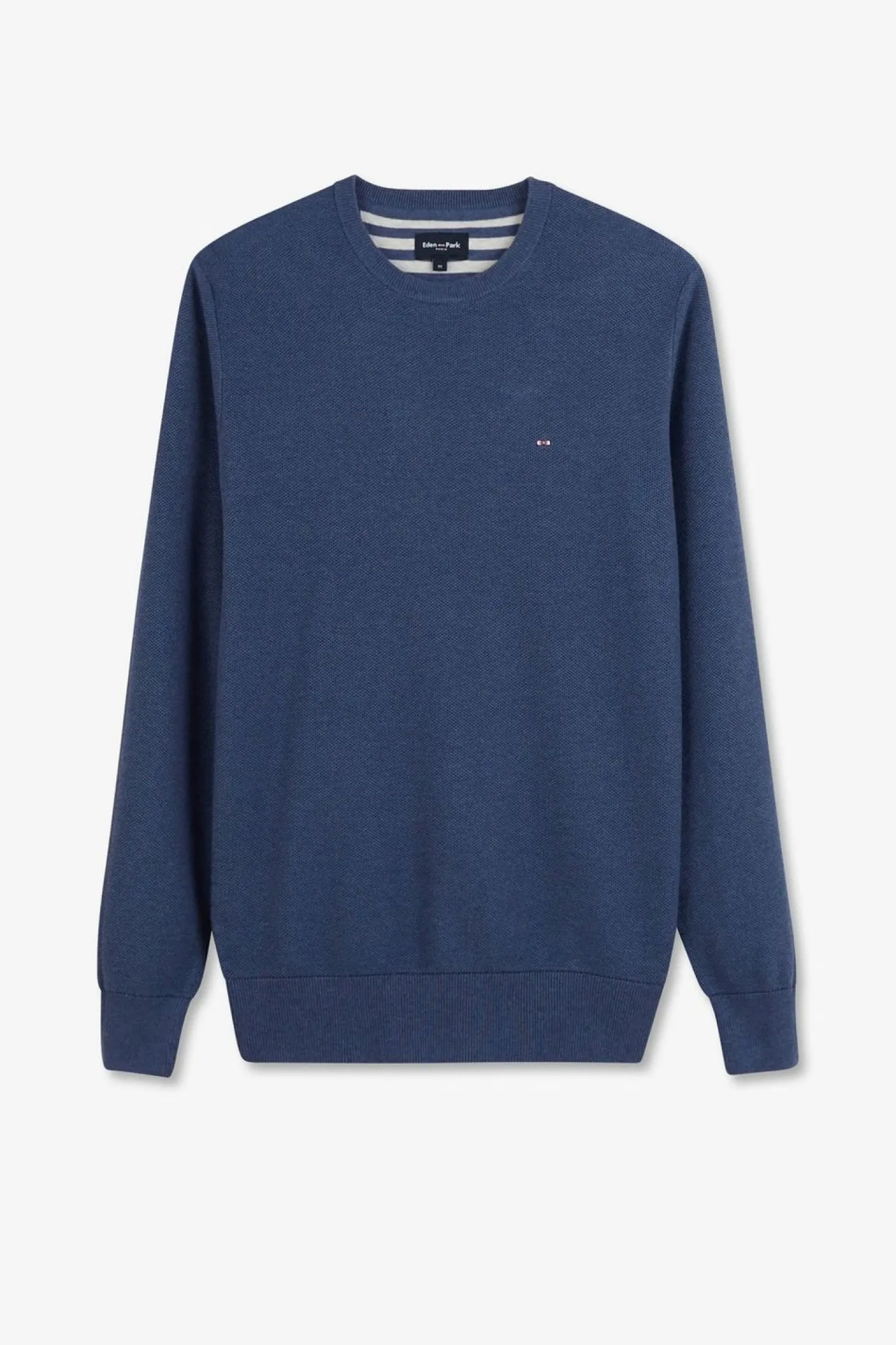 Pull Bleu Marine En Maille Fantaisie