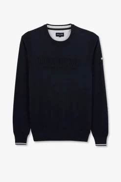Pull Bleu Marine Uni