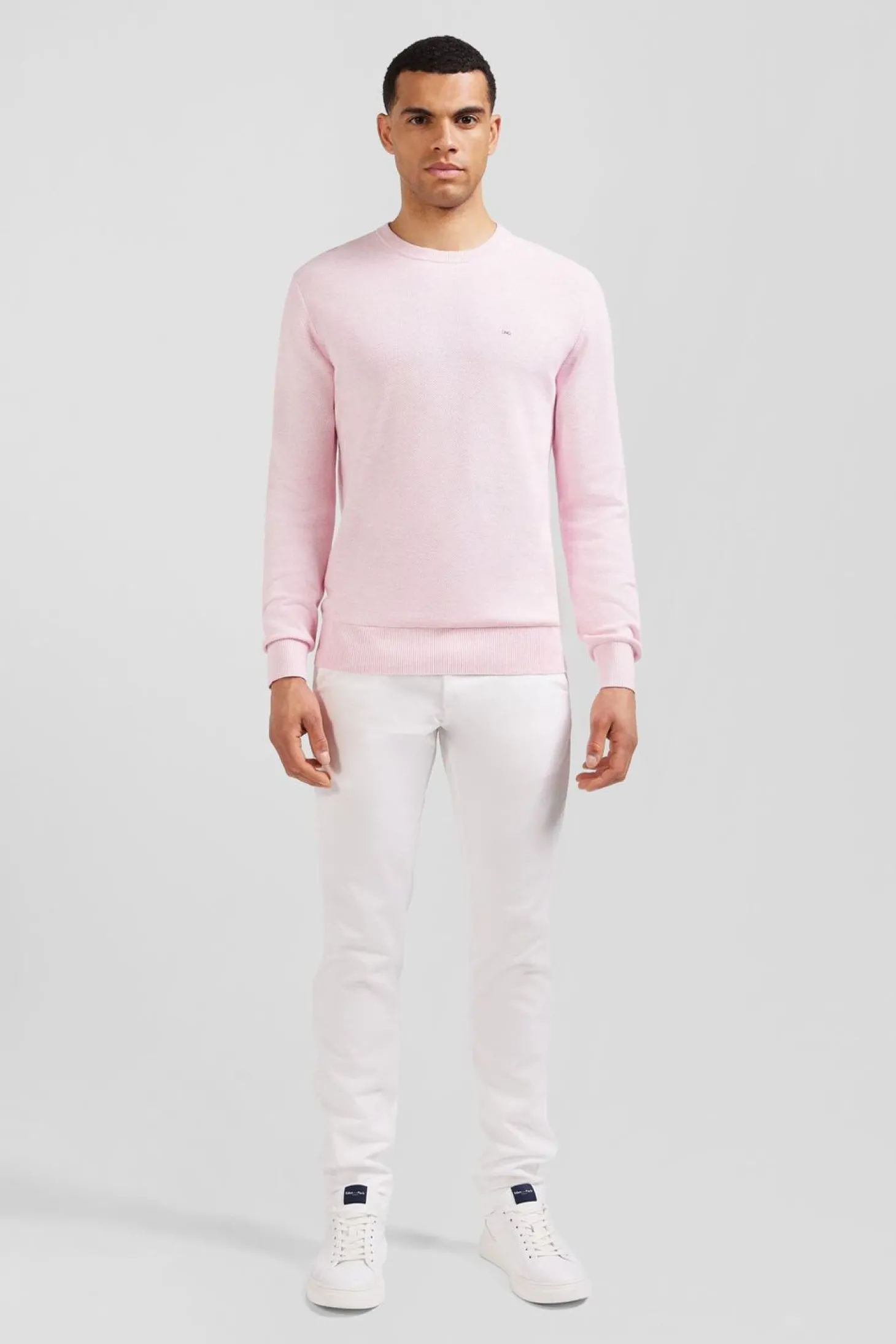 Pull Rose En Maille Fantaisie