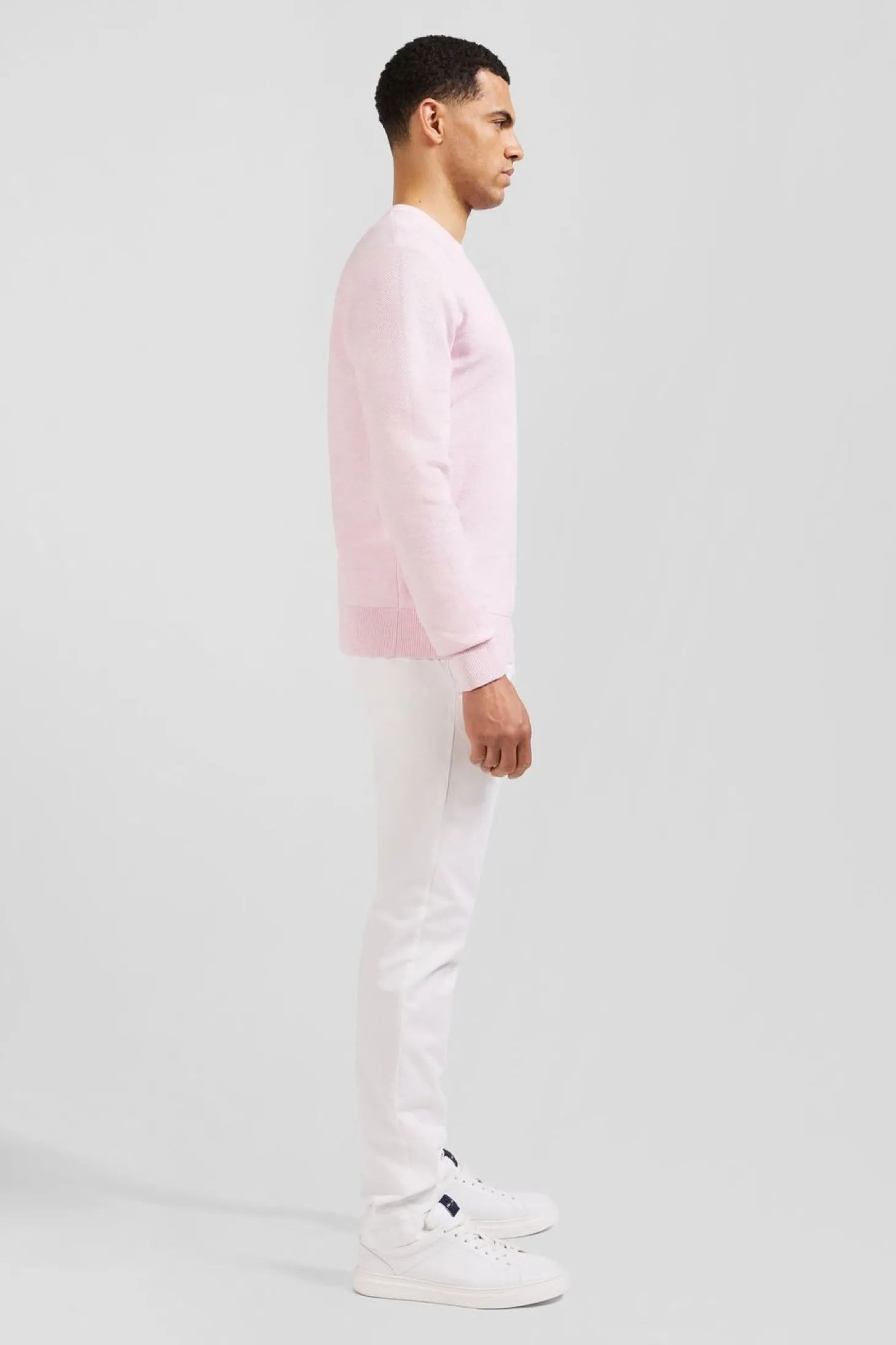 Pull Rose En Maille Fantaisie