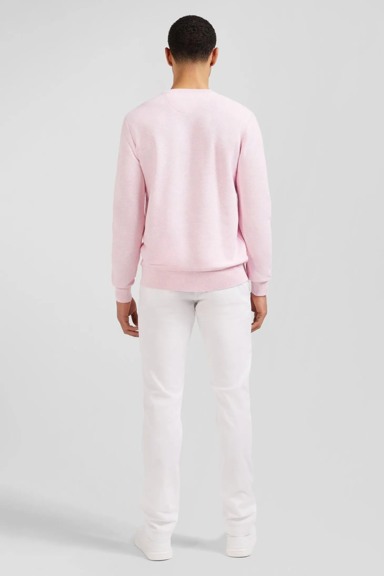 Pull Rose En Maille Fantaisie