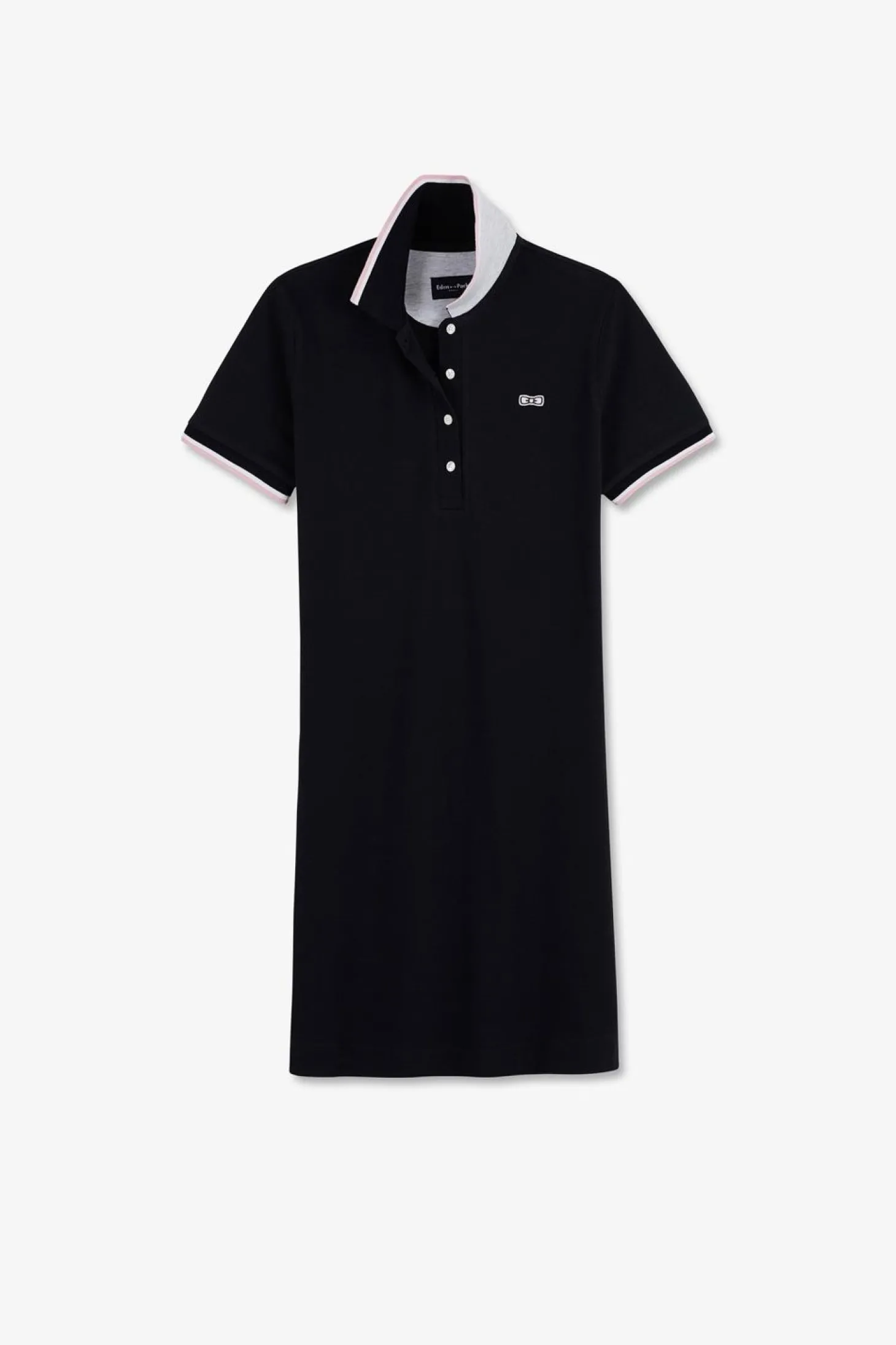 Robe Bleu Fonce A Col Polo