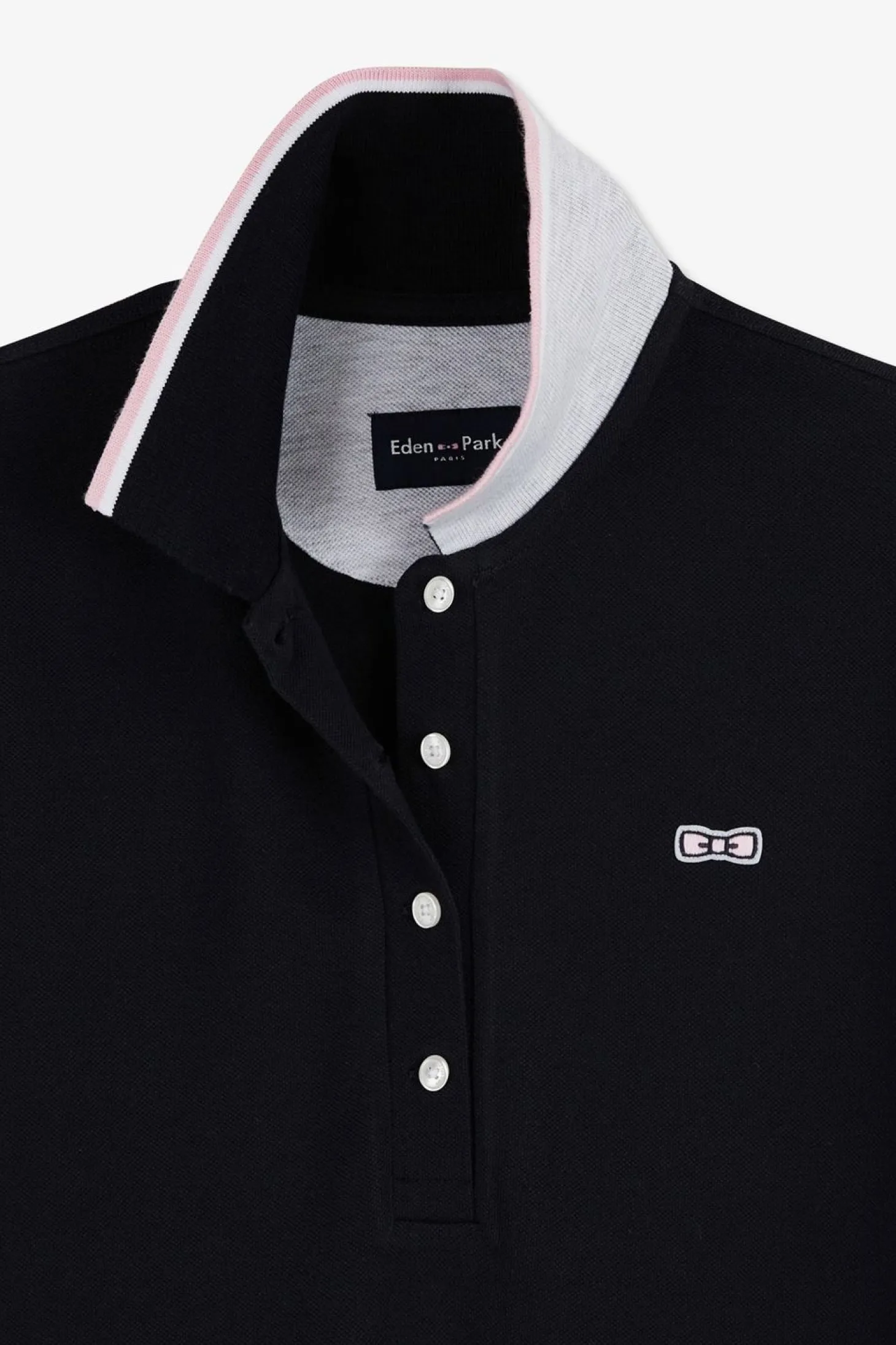 Robe Bleu Fonce A Col Polo