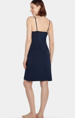 Robe Nuisette Marine En Jersey De Coton