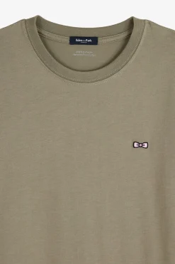 Robe T-Shirt Beige En Coton Pima