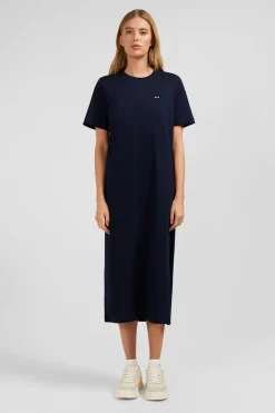 Robe T-Shirt Marine En Coton Pima