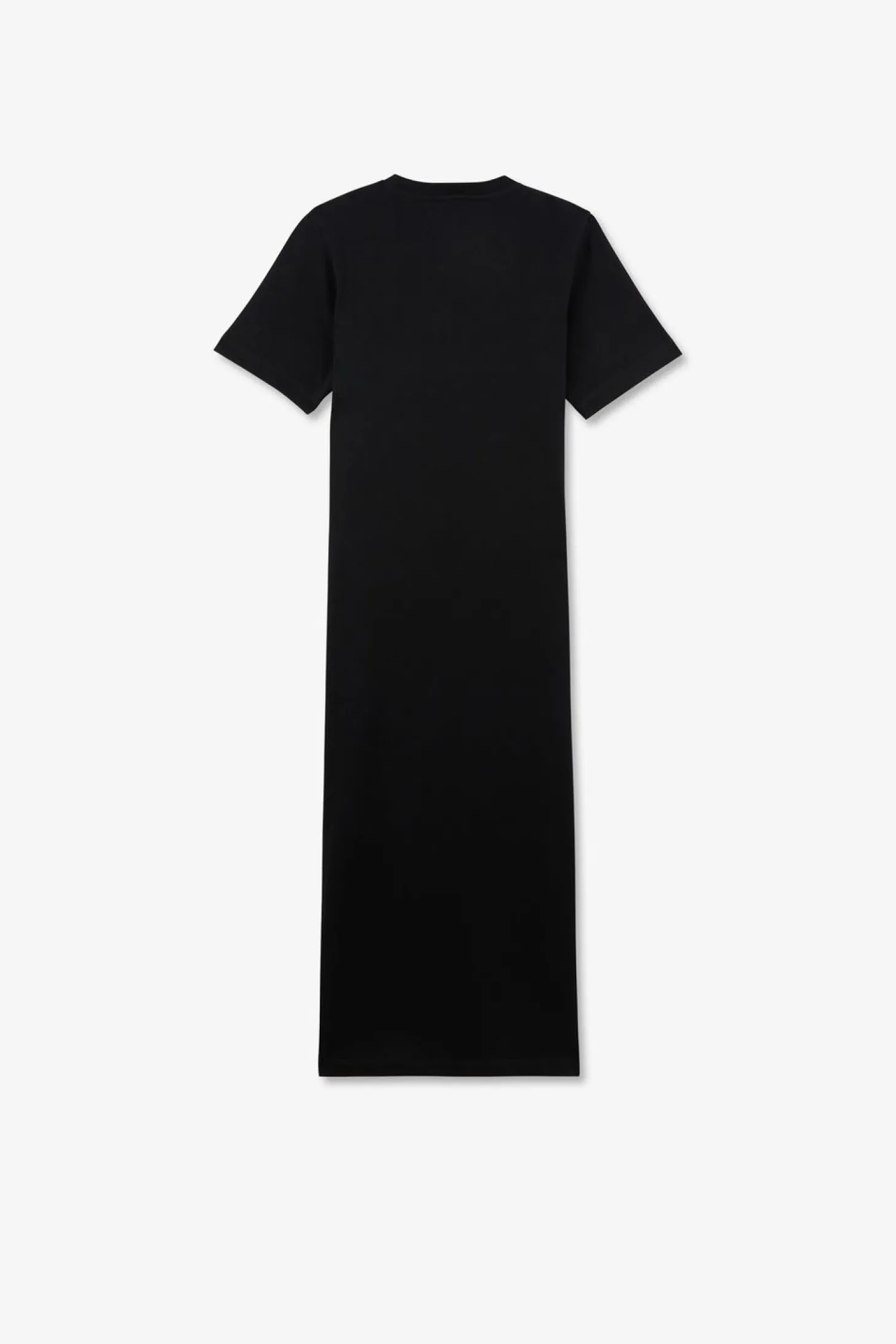 Robe T-Shirt Noire En Coton Pima