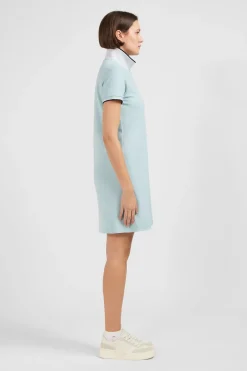 Robe Verte A Col Polo
