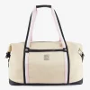 Sac De Voyage En Tissu Beige