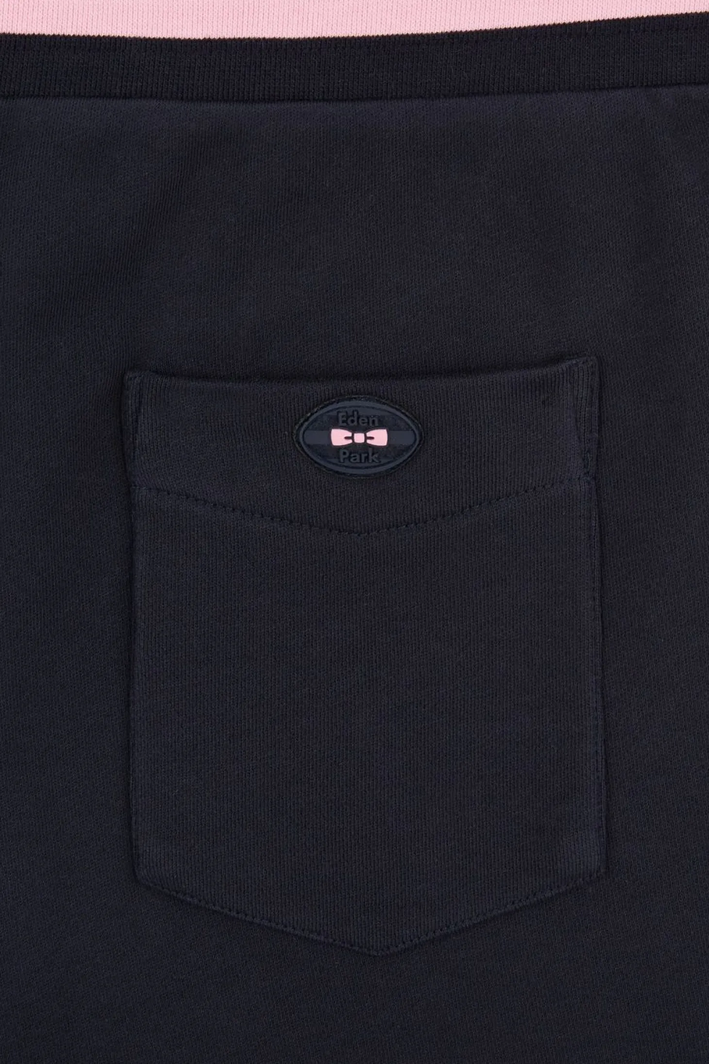 Short Bleu Marine A Details Brodes