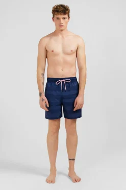 Short De Bain A Rayures Bleu