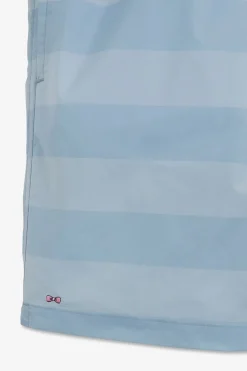 Short De Bain A Rayures Bleu Ciel
