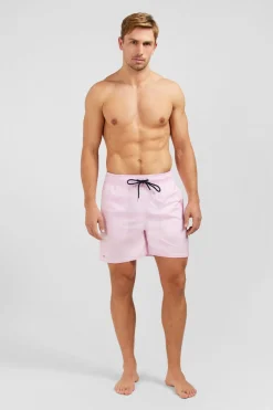 Short De Bain A Rayures Rose
