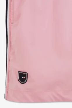 Short De Bain Uni Detail Bandes Tricolores