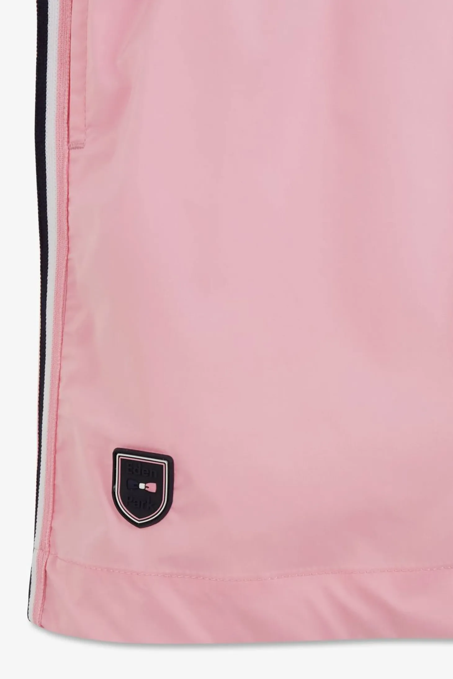 Short De Bain Uni Detail Bandes Tricolores