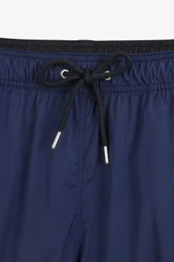 Short De Bain Uni Detail Bandes Tricolores