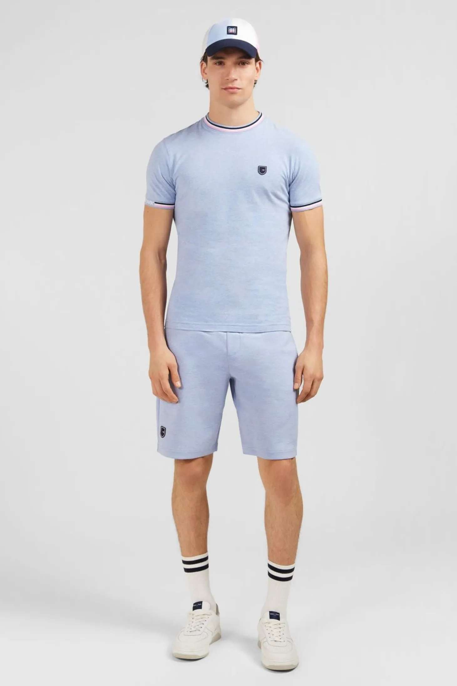 Short En Molleton Bleu Clair