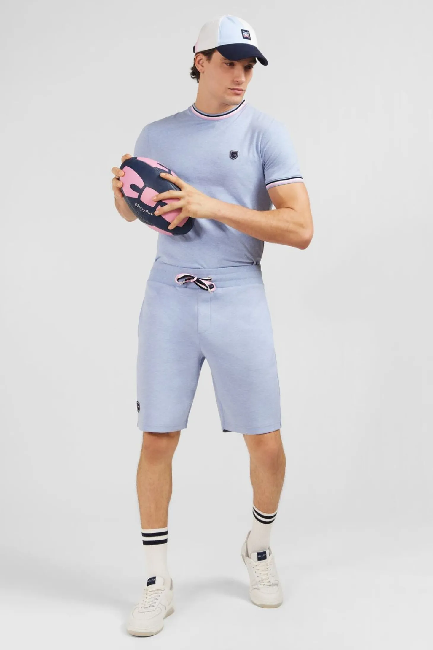 Short En Molleton Bleu Clair