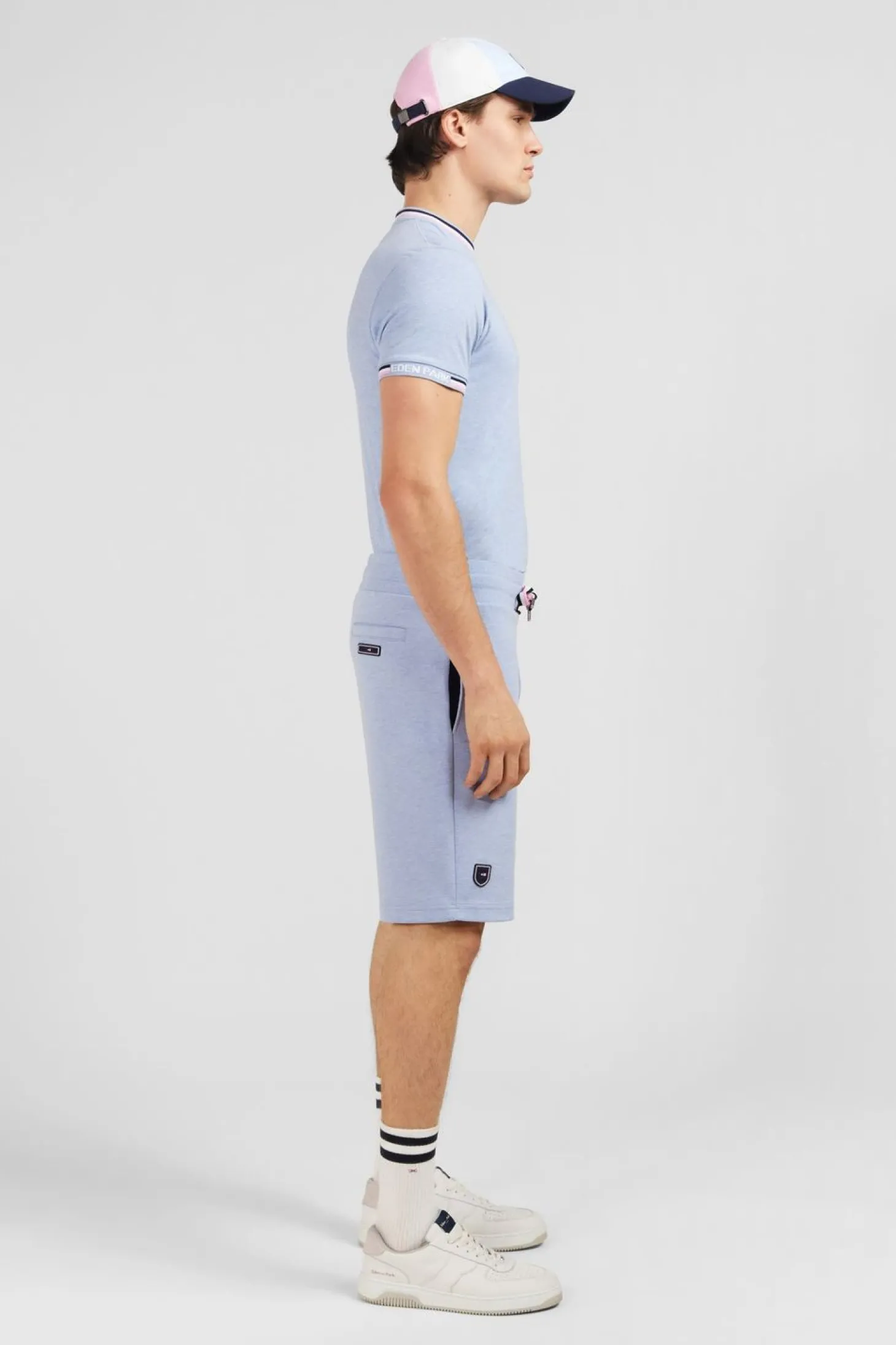Short En Molleton Bleu Clair