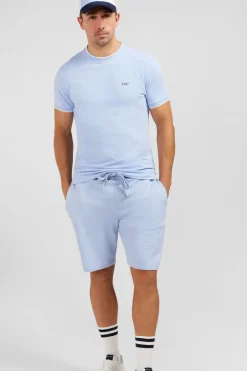 Short En Molleton Bleu Clair
