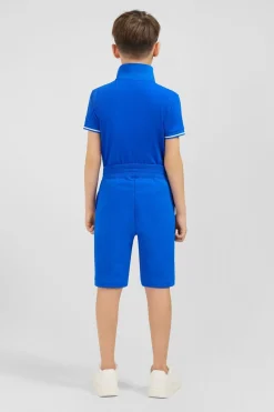 Short En Molleton Bleu Coupe Regular