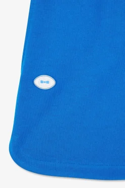 Short En Molleton Bleu Coupe Regular