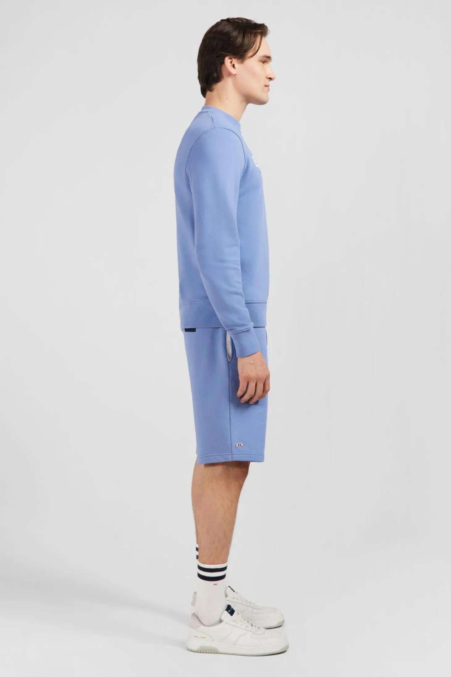 Sweat Bleu A Col Rond