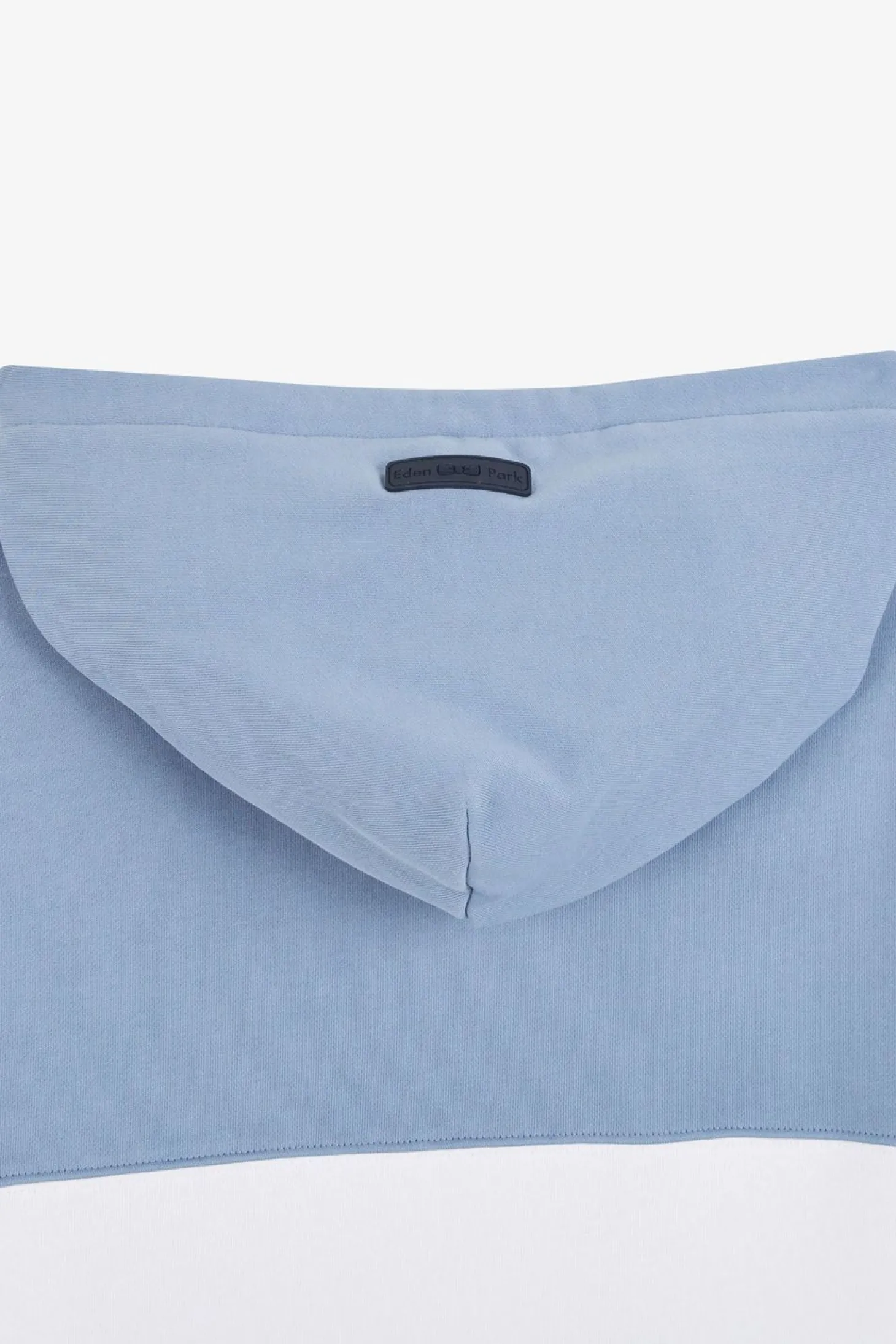 Sweat Bleu Colorblock A Capuche