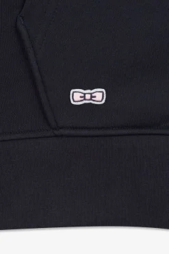 Sweat Bleu Colorblock A Capuche