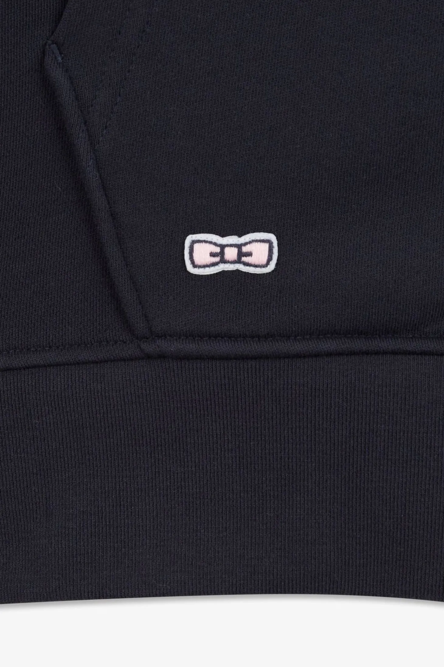 Sweat Bleu Colorblock A Capuche