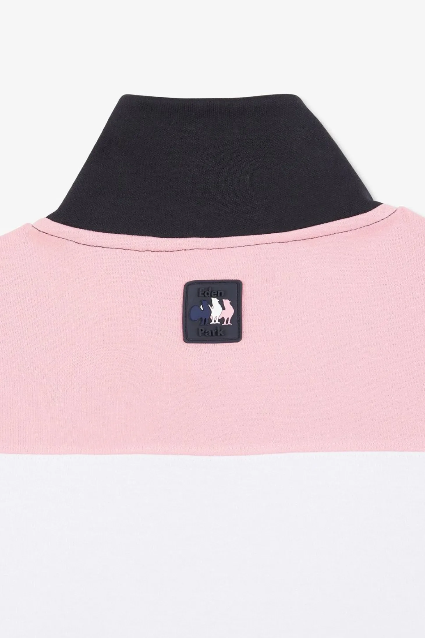 Sweat Bleu Fonce Zippe Colorblock