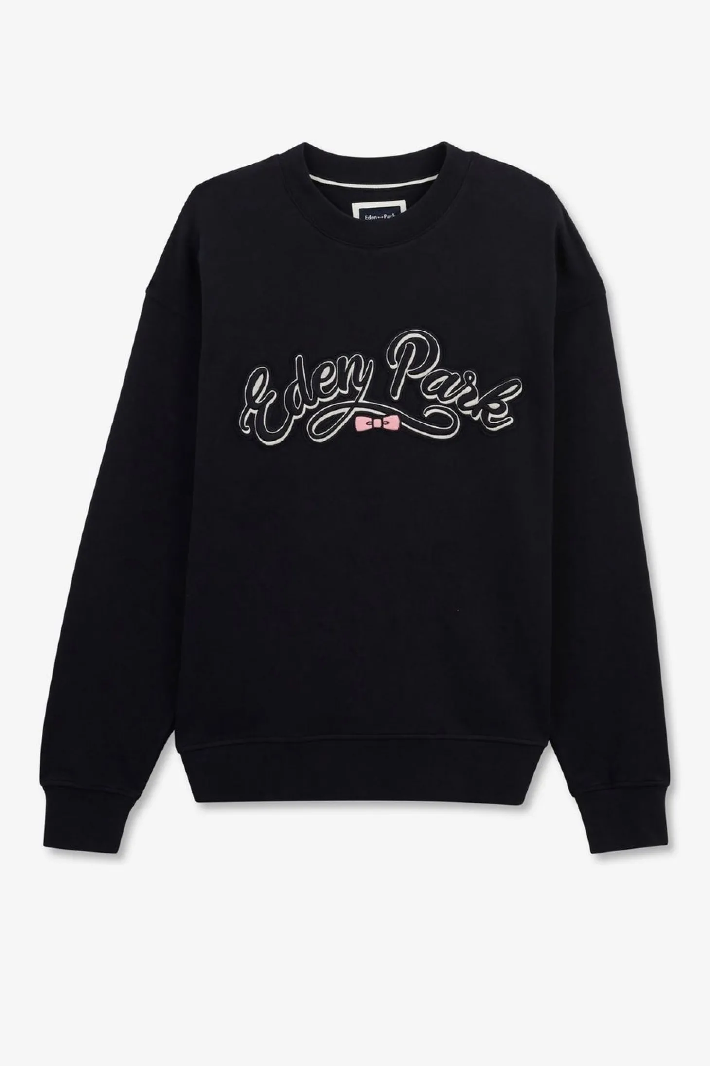 Sweat Bleu Marine A Broderie Eden Park