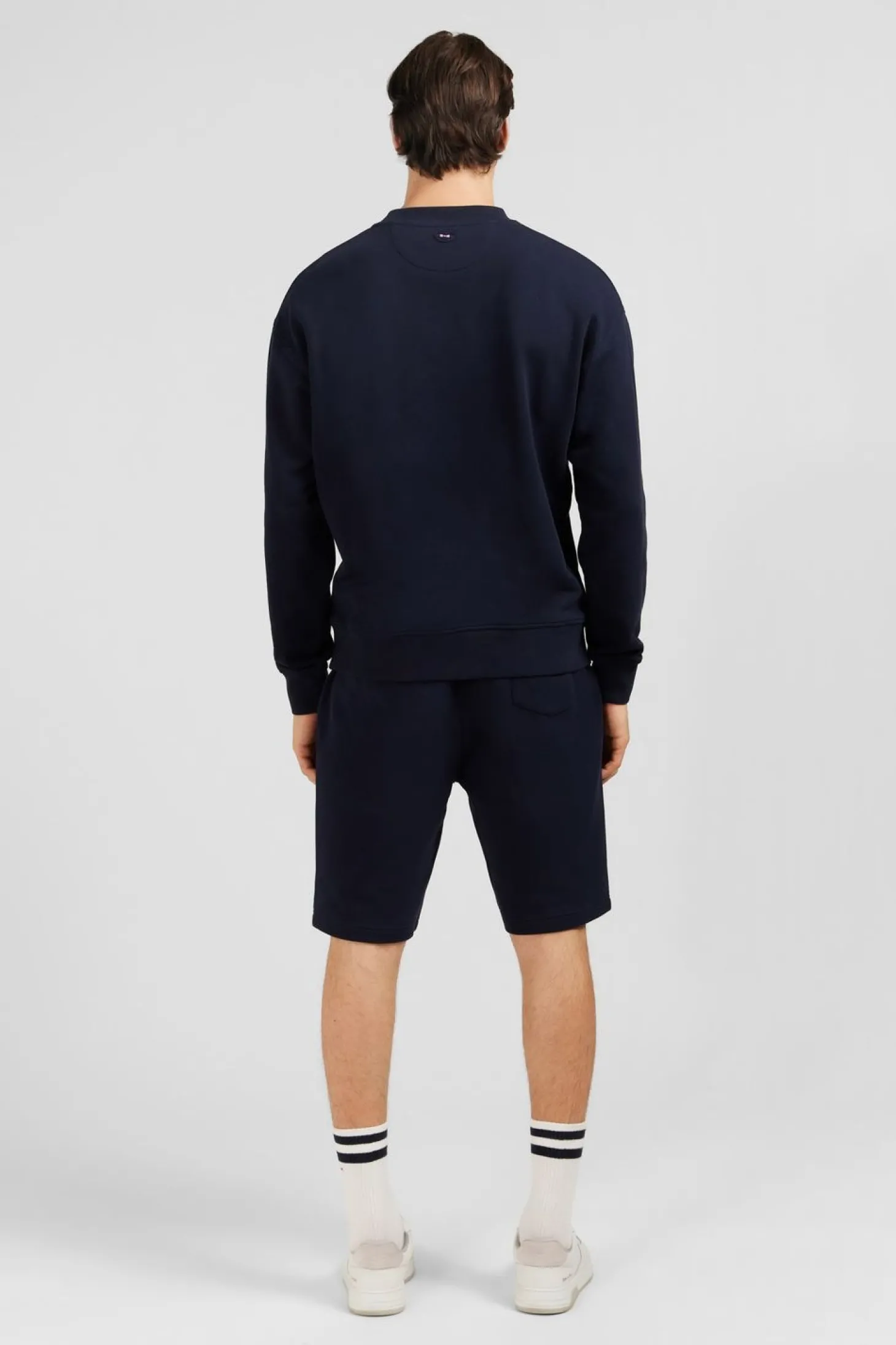 Sweat Bleu Marine A Broderie Eden Park