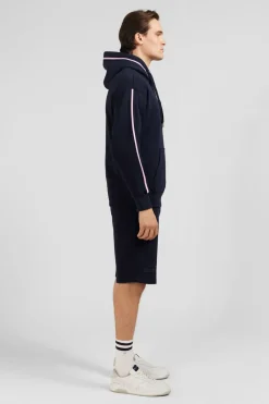 Sweat Bleu Marine A Capuche