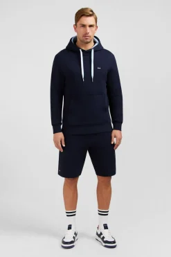 Sweat Bleu Marine A Capuche