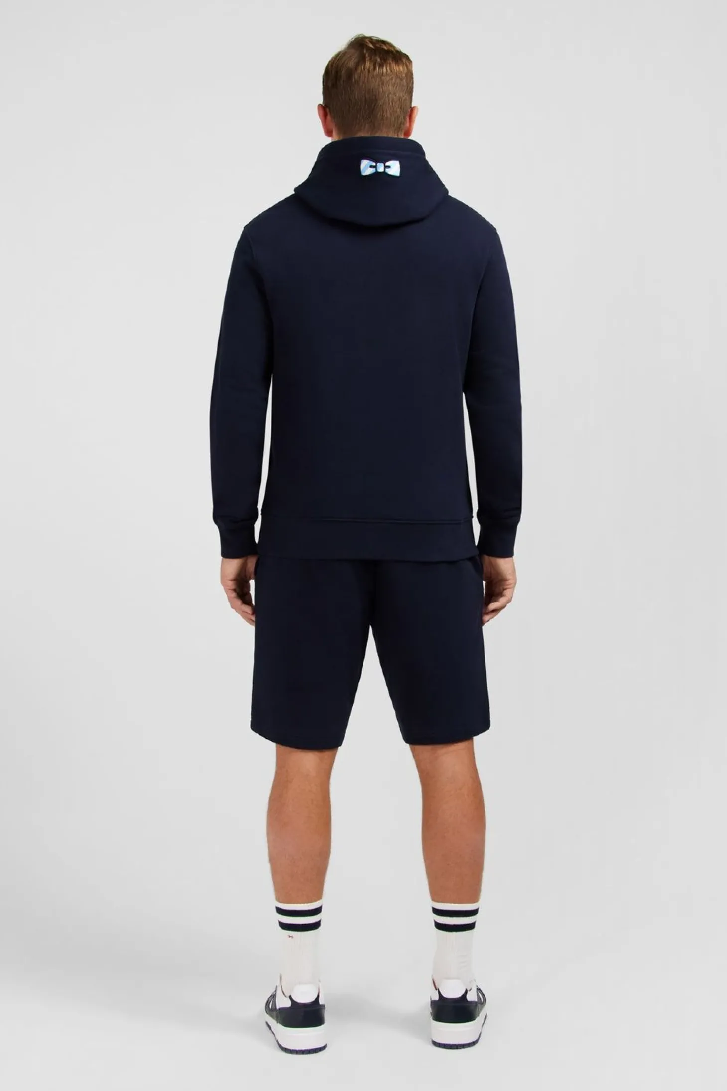 Sweat Bleu Marine A Capuche