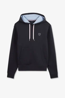 Sweat Bleu Marine A Capuche