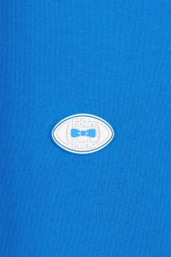 Sweat Bleu Uni A Capuche