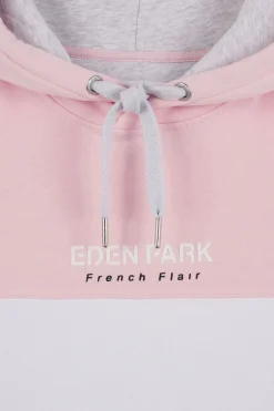 Sweat Rose Colorblock A Capuche