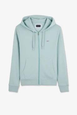 Sweatshirt A Capuche En Molleton Vert Embleme Noeud Papillon