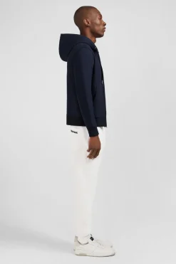 Sweatshirt A Capuche En Molleton Marine Embleme Noeud Papillon