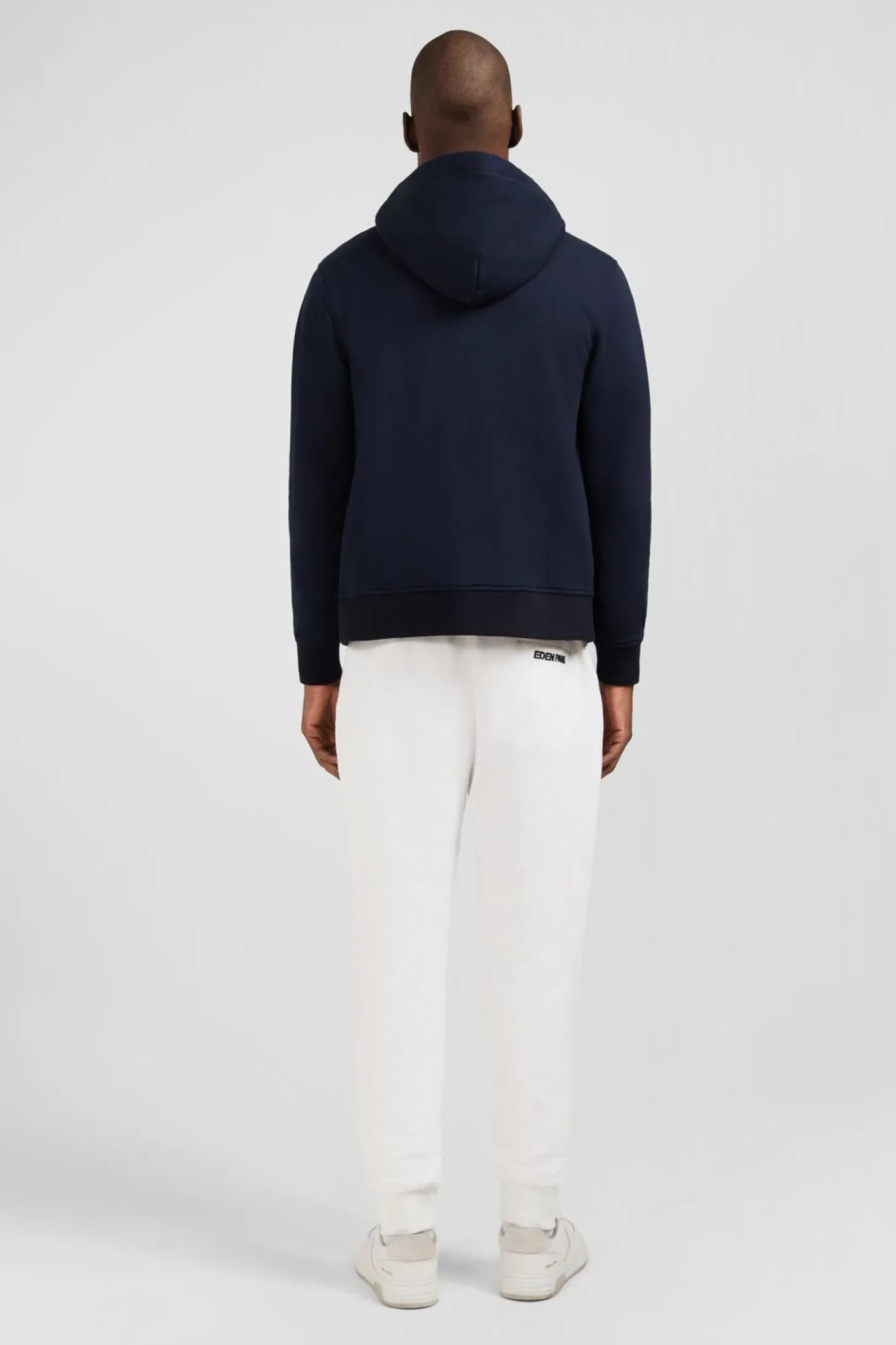 Sweatshirt A Capuche En Molleton Marine Embleme Noeud Papillon